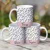 Polka Dot Name Mug Birthday Gift For Her Tea Coffee Lover Personalized Mug Polka Dot Name Mug Birthday Gift For Her Tea Coffee Lover Personalized Mug