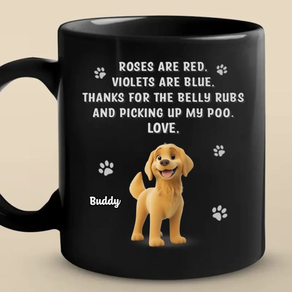 Poop Patrol Says Thank You - Dog Personalized Custom Black Mug - Gift For Pet Owners, Pet Lovers Poop Patrol Says Thank You - Dog Personalized Custom Black Mug - Gift For Pet Owners, Pet Lovers