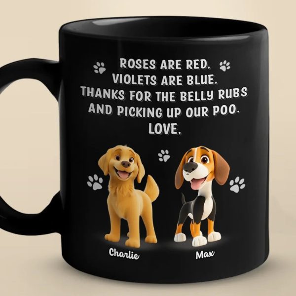 Poop Patrol Says Thank You - Dog Personalized Custom Black Mug - Gift For Pet Owners, Pet Lovers Poop Patrol Says Thank You - Dog Personalized Custom Black Mug - Gift For Pet Owners, Pet Lovers
