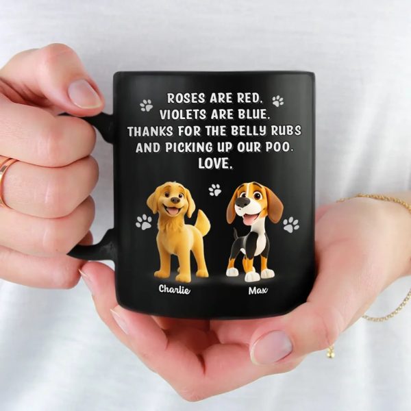 Poop Patrol Says Thank You - Dog Personalized Custom Black Mug - Gift For Pet Owners, Pet Lovers Poop Patrol Says Thank You - Dog Personalized Custom Black Mug - Gift For Pet Owners, Pet Lovers
