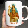 Pope Leo XIV Coffee Mug Featuring Pope and Virgin Mary - Personalized Custom Coffee Mug - FTH083_MG Pope Leo XIV Coffee Mug Featuring Pope and Virgin Mary - Personalized Custom Coffee Mug - FTH083_MG