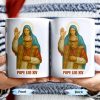 Pope Leo XIV Coffee Mug Featuring Pope and Virgin Mary - Personalized Custom Coffee Mug - FTH083_MG Pope Leo XIV Coffee Mug Featuring Pope and Virgin Mary - Personalized Custom Coffee Mug - FTH083_MG
