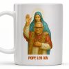Pope Leo XIV Coffee Mug Featuring Pope and Virgin Mary - Personalized Custom Coffee Mug - FTH083_MG Pope Leo XIV Coffee Mug Featuring Pope and Virgin Mary - Personalized Custom Coffee Mug - FTH083_MG