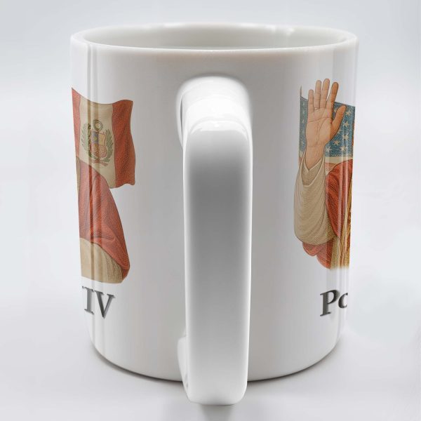 Pope Leo XIV, Flags - Personalized Custom Coffee Mug - FTH086_MG Pope Leo XIV, Flags - Personalized Custom Coffee Mug - FTH086_MG