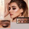 Popfeel 16-Shade Eyeshadow Palette Coral Color Scheme With Pearl & Matte Finishes