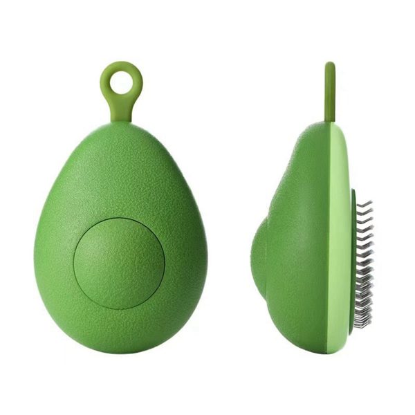 Portable Cat Grooming Massage Brush One-Button Remove