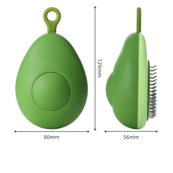 Portable Cat Grooming Massage Brush One-Button Remove