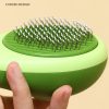 Portable Cat Grooming Massage Brush One-Button Remove