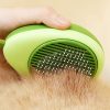 Portable Cat Grooming Massage Brush One-Button Remove