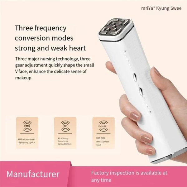 Portable Ems + Rf Facial Lifting Device, 3 Modes, Usb Rechargeable Portable Ems + Rf Facial Lifting Device, 3 Modes, Usb Rechargeable