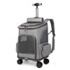 Portable Folding Pet Trolley With Convertible Backpack