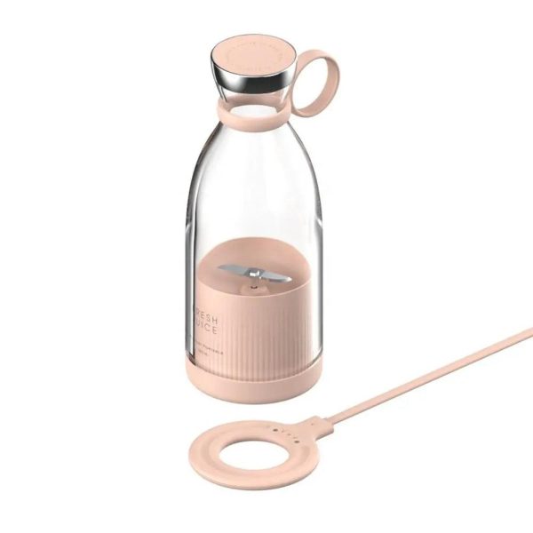 Portable Mini Juice Blender Bottle With Wireless Charging