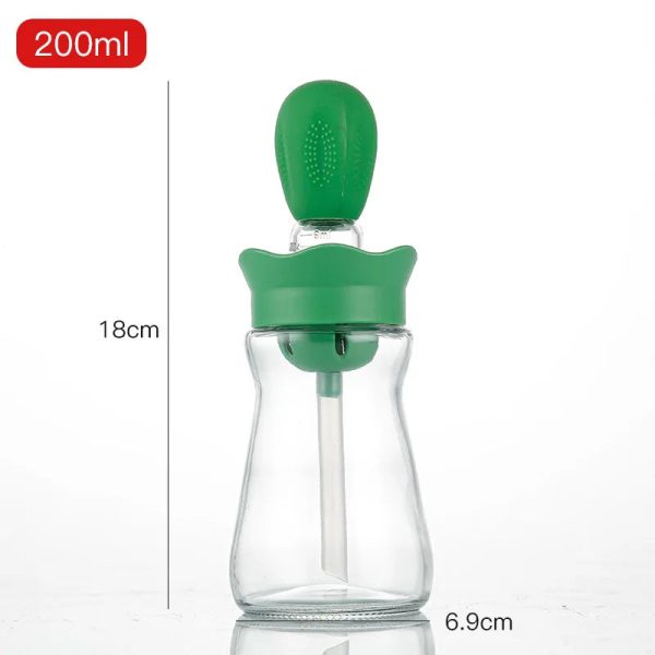 Portable Oil Bottle With Silicone Brush Portable Oil Bottle With Silicone Brush