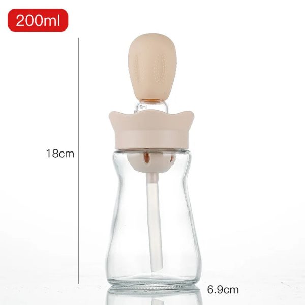 Portable Oil Bottle With Silicone Brush Portable Oil Bottle With Silicone Brush