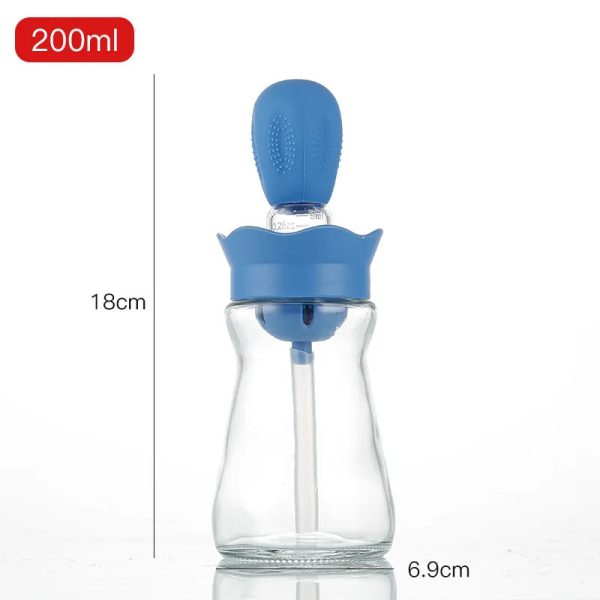 Portable Oil Bottle With Silicone Brush Portable Oil Bottle With Silicone Brush