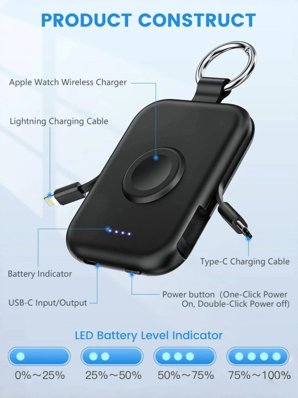 Portable Power Bank Apple Watch Wireless Charger Portable Power Bank Apple Watch Wireless Charger