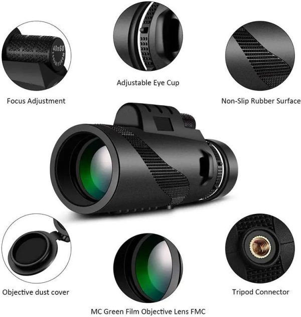 Portable Zoom Hd Telescope: Long Distance Mini Power