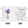 Precious Daughter Special Woman Love Mom Pansy Design - Personalized Custom Coffee Mug - DAU048_MG Precious Daughter Special Woman Love Mom Pansy Design - Personalized Custom Coffee Mug - DAU048_MG
