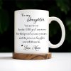 Precious Daughter Special Woman Love Mom Pansy Design - Personalized Custom Coffee Mug - DAU048_MG Precious Daughter Special Woman Love Mom Pansy Design - Personalized Custom Coffee Mug - DAU048_MG