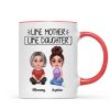 Pretty Doll Like Mother Like Daughter Personalized Mug