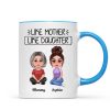 Pretty Doll Like Mother Like Daughter Personalized Mug