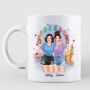 Pretty Girls Besties Best Friends In The Amusement Park Personalized Mug