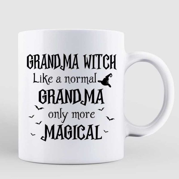 Pretty Grandma With Grandkids Halloween Personalized Mug Pretty Grandma With Grandkids Halloween Personalized Mug