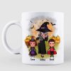 Pretty Grandma With Grandkids Halloween Personalized Mug Pretty Grandma With Grandkids Halloween Personalized Mug