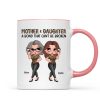 Pretty Sassy Leopard Like Mother Like Daughter Gift For Mom Personalized Mug