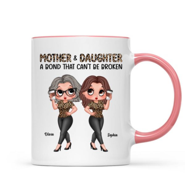 Pretty Sassy Leopard Like Mother Like Daughter Gift For Mom Personalized Mug