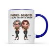 Pretty Sassy Leopard Like Mother Like Daughter Gift For Mom Personalized Mug