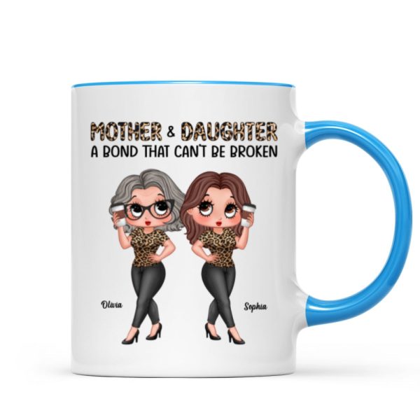 Pretty Sassy Leopard Like Mother Like Daughter Gift For Mom Personalized Mug