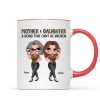 Pretty Sassy Leopard Like Mother Like Daughter Gift For Mom Personalized Mug