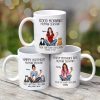 Pretty Woman Sitting Good Morning Cat Human Servant Personalized Mug Pretty Woman Sitting Good Morning Cat Human Servant Personalized Mug