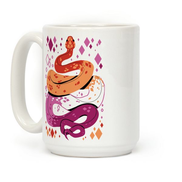 Pride Snakes: Lesbian Coffee Mug Pride Snakes: Lesbian Coffee Mug