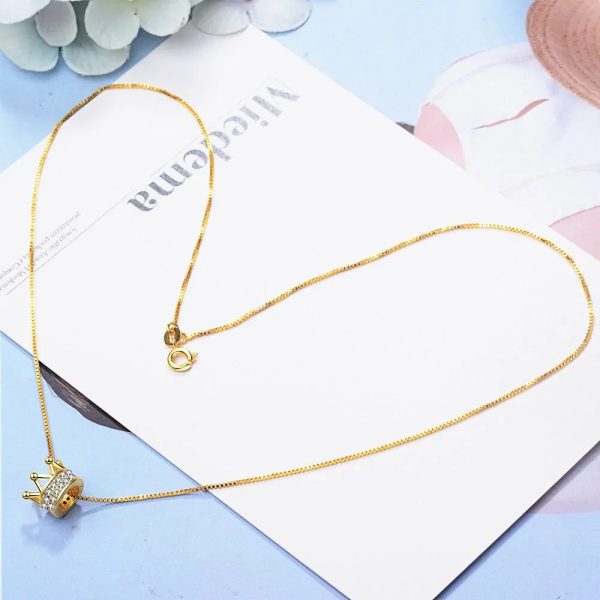 Princess Crown Cz Pendant Necklace: Unique Fine Jewelry For Women Princess Crown Cz Pendant Necklace: Unique Fine Jewelry For Women