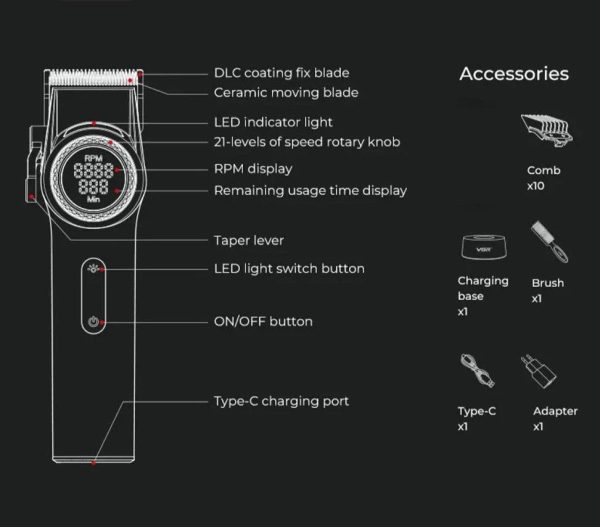 Professional Cordless Hair Trimmer Professional Cordless Hair Trimmer