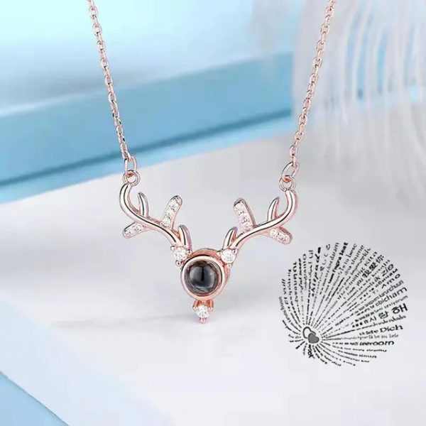 Projection Necklace 100 Languages I Love You Pendant Jewelry Projection Necklace 100 Languages I Love You Pendant Jewelry