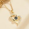 Projection Necklace 100 Languages I Love You Pendant Jewelry Projection Necklace 100 Languages I Love You Pendant Jewelry