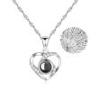 Projection Necklace 100 Languages I Love You Pendant Jewelry Projection Necklace 100 Languages I Love You Pendant Jewelry