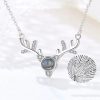Projection Necklace 100 Languages I Love You Pendant Jewelry Projection Necklace 100 Languages I Love You Pendant Jewelry