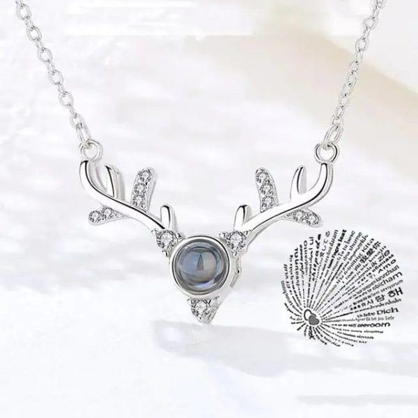 Projection Necklace 100 Languages I Love You Pendant Jewelry Projection Necklace 100 Languages I Love You Pendant Jewelry