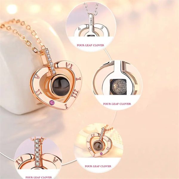 Projection Necklace 100 Languages I Love You Pendant Jewelry Projection Necklace 100 Languages I Love You Pendant Jewelry