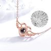Projection Necklace 100 Languages I Love You Pendant Jewelry Projection Necklace 100 Languages I Love You Pendant Jewelry