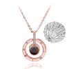 Projection Necklace 100 Languages I Love You Pendant Jewelry Projection Necklace 100 Languages I Love You Pendant Jewelry