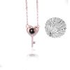Projection Necklace 100 Languages I Love You Pendant Jewelry Projection Necklace 100 Languages I Love You Pendant Jewelry