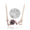 Projection Necklace 100 Languages I Love You Pendant Jewelry Projection Necklace 100 Languages I Love You Pendant Jewelry