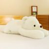 Prone Polar Bear Plush Toy - Soft, Weighted, Perfect Gift for Friends!