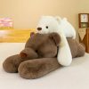 Prone Polar Bear Plush Toy - Soft, Weighted, Perfect Gift for Friends!