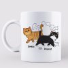 Proud Dad Of Naughty Fluffy Cats Personalized Mug Proud Dad Of Naughty Fluffy Cats Personalized Mug